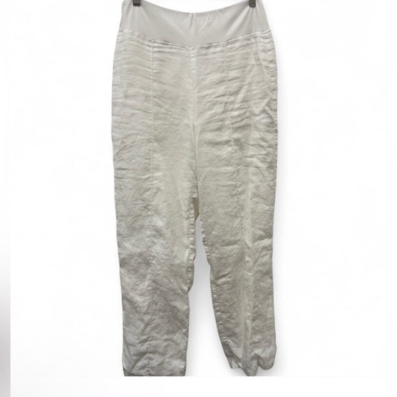 Coldwater Creek White Linen Pants Women’s Size Small – Excellent Condition - Picture 1 of 1